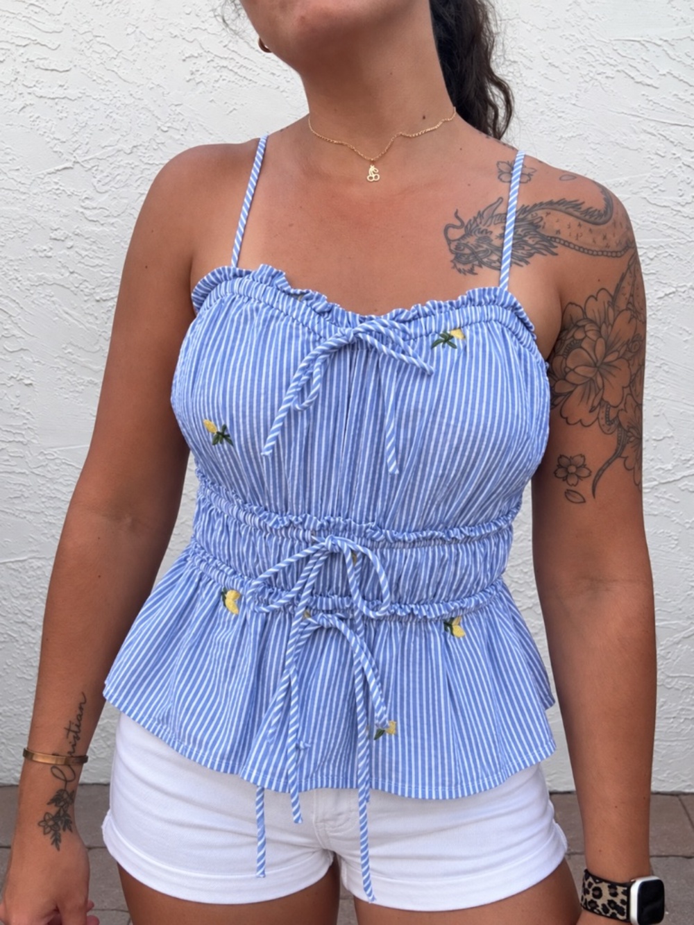 Free Assembly Lemon Adjustable Tank Top